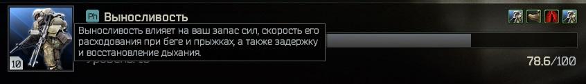 Выносливость Escape from Tarkov